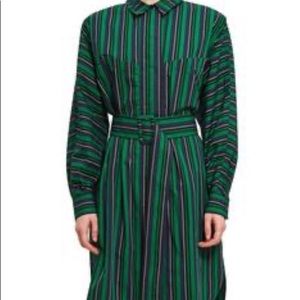 green opening ceremony shirt dress